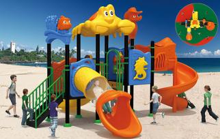 QX-18048A儿童乐园滑梯/幼儿园室内户外大型塑料组合滑梯/游乐玩具